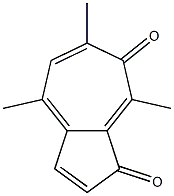 4,6,8-Trimethylazulene-1,7-dione 结构式