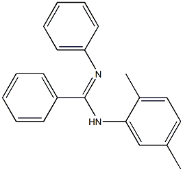 N2-フェニル-N1-(2,5-ジメチルフェニル),ベンズアミジン 化学構造式