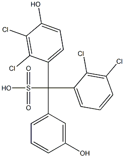 (2,3-Dichlorophenyl)(2,3-dichloro-4-hydroxyphenyl)(3-hydroxyphenyl)methanesulfonic acid