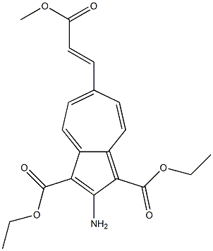 2-Amino-6-[2-(methoxycarbonyl)ethenyl]azulene-1,3-dicarboxylic acid diethyl ester