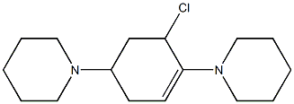 1,4-Dipiperidino-6-chloro-1-cyclohexene,,结构式
