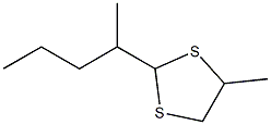 4-Methyl-2-(1-methylbutyl)-1,3-dithiolane Structure