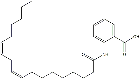 N-[(9Z,12Z)-1-Oxo-9,12-octadecadienyl]anthanilic acid Structure