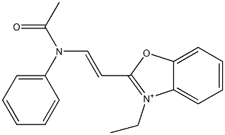 2-[2-(Acetylphenylamino)ethenyl]-3-ethylbenzoxazolium