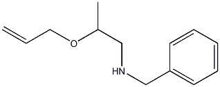 Allyl 2-(benzylamino)-1-methylethyl ether Structure