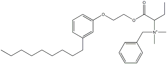 N,N-Dimethyl-N-benzyl-N-[1-[[2-(3-nonylphenyloxy)ethyl]oxycarbonyl]propyl]aminium|