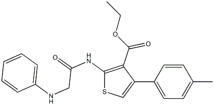 2-[[(Phenylamino)acetyl]amino]-4-(4-methylphenyl)thiophene-3-carboxylic acid ethyl ester