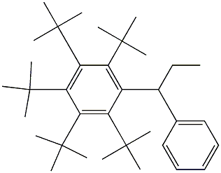 1-(Penta-tert-butylphenyl)-1-phenylpropane Struktur