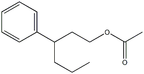 Acetic acid 3-phenylhexyl ester,,结构式