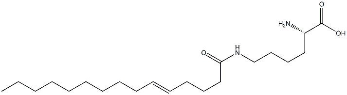 N6-(5-Pentadecenoyl)lysine Structure