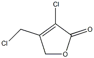 3-クロロ-4-クロロメチル-2(5H)-フラノン 化学構造式