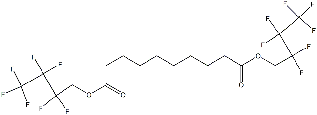 Decanedioic acid bis(2,2,3,3,4,4,4-heptafluorobutyl) ester,,结构式