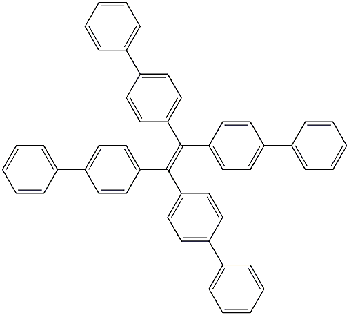 1,1,2,2-Tetrakis[4-phenylphenyl]ethene Structure