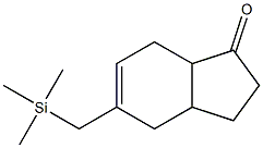 5-Trimethylsilylmethyl-2,3,3a,4,7,7a-hexahydro-1H-inden-1-one Structure