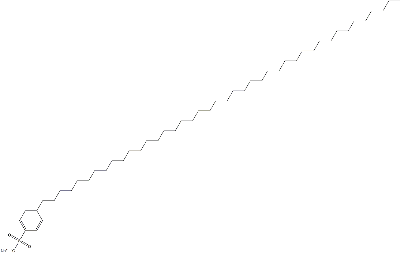 4-(Dotetracontan-1-yl)benzenesulfonic acid sodium salt Structure