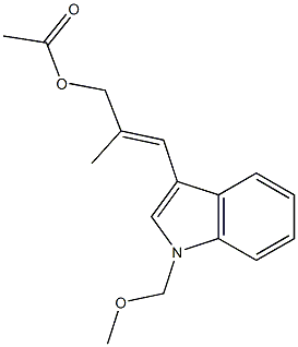 1-(Methoxymethyl)-3-(2-methyl-3-acetoxy-1-propenyl)-1H-indole