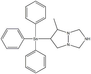 6-(Triphenylstannyl)-5-methyltetrahydro-1H,5H-pyrazolo[1,2-a][1,2,4]triazole
