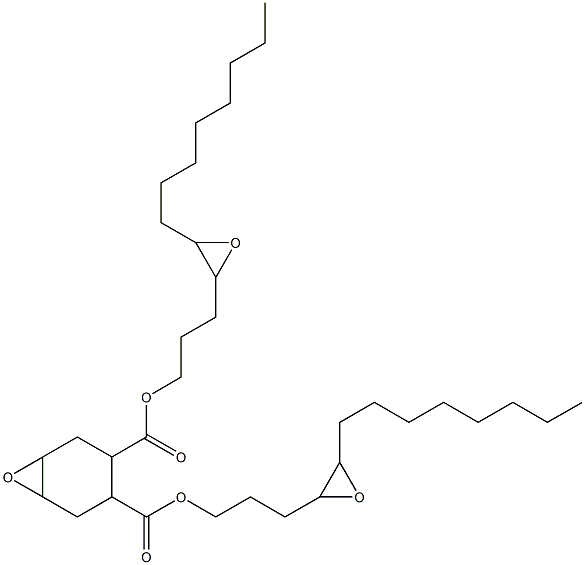 7-Oxabicyclo[4.1.0]heptane-3,4-dicarboxylic acid bis(4,5-epoxytridecan-1-yl) ester Structure