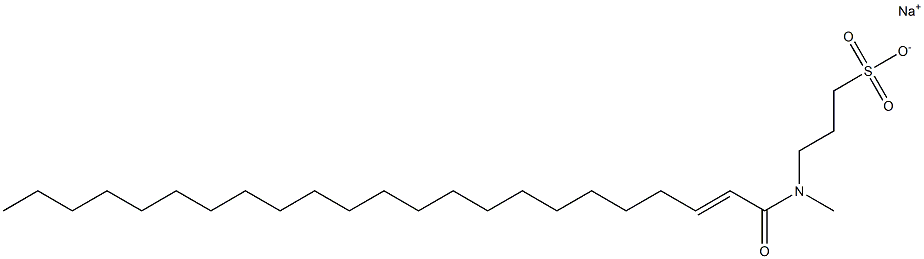 3-[N-(1-Oxo-2-tricosen-1-yl)-N-methylamino]-1-propanesulfonic acid sodium salt 结构式