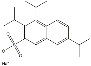 3,4,7-Triisopropyl-2-naphthalenesulfonic acid sodium salt Structure