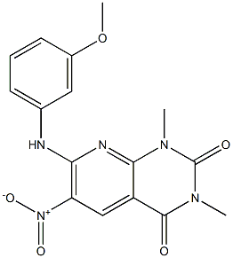7-[(m-Methoxyphenyl)amino]-1,3-dimethyl-6-nitropyrido[2,3-d]pyrimidine-2,4(1H,3H)-dione
