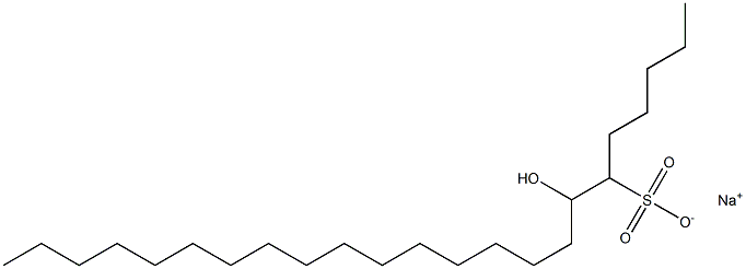 7-Hydroxytricosane-6-sulfonic acid sodium salt,,结构式