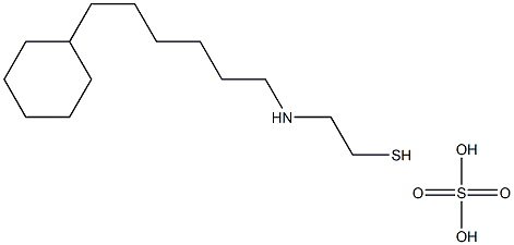 2-(6-Cyclohexylhexyl)aminoethanethiol sulfate Struktur