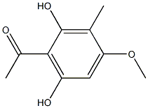 2',6'-Dihydroxy-4'-methoxy-3'-methylacetophenone 结构式