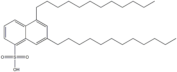 5,7-ジドデシル-1-ナフタレンスルホン酸 化学構造式