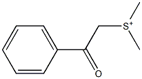 (2-Phenyl-2-oxoethyl)dimethylsulfonium Struktur