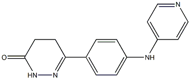 4,5-Dihydro-6-[4-(4-pyridinylamino)phenyl]pyridazin-3(2H)-one 结构式