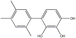 4-(2,4,5-Trimethylphenyl)benzene-1,2,3-triol Structure