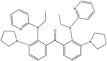 (Pyrrolidin-1-yl)[2-[ethyl(pyridin-2-yl)amino]phenyl] ketone 结构式