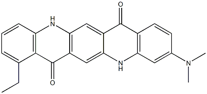 3-(Dimethylamino)-8-ethyl-5,12-dihydroquino[2,3-b]acridine-7,14-dione