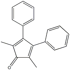 2,5-Dimethyl-3,4-diphenyl-2,4-cyclopentadien-1-one,,结构式