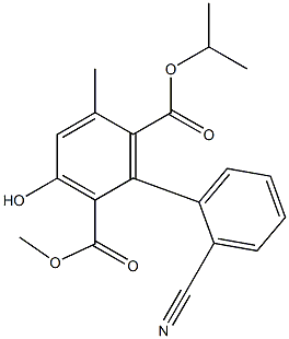  3-Hydroxy-5-methyl-2'-cyano-1,1'-biphenyl-2,6-dicarboxylic acid 2-methyl 6-isopropyl ester