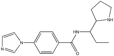 4-(1H-Imidazol-1-yl)-N-(1-ethyl-2-pyrrolidinylmethyl)benzamide Struktur