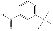 クロロジメチル(3-ニトロフェニル)シラン 化学構造式