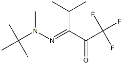 1,1,1-Trifluoro-3-[2-(tert-butyl)-2-methylhydrazono]-4-methyl-2-pentanone 结构式
