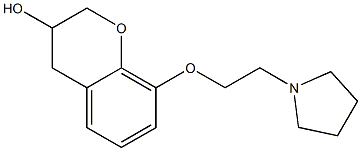 3,4-Dihydro-8-[2-(pyrrolidin-1-yl)ethoxy]-2H-1-benzopyran-3-ol