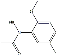 2'-Methoxy-5'-methyl-N-sodioacetanilide 结构式