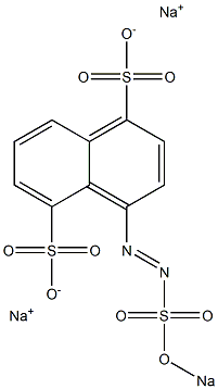 4-(Sodiooxysulfonylazo)-1,5-naphthalenedisulfonic acid disodium salt Structure