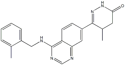 4,5-Dihydro-5-methyl-6-[4-(2-methylbenzylamino)quinazolin-7-yl]pyridazin-3(2H)-one|