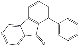 6-Phenyl-5H-indeno[1,2-c]pyridin-5-one Struktur