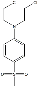 N,N-Bis(2-chloroethyl)-4-methylsulfonylbenzenamine Structure