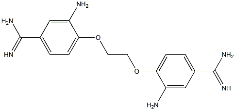 4,4'-[1,2-Ethanediylbis(oxy)]bis[3-aminobenzamidine] Structure