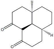 (4aR,7aS,11aR)-Octahydro-4a-methyl-1H-benzo[d]naphthalene-2,10(3H,11H)-dione Structure