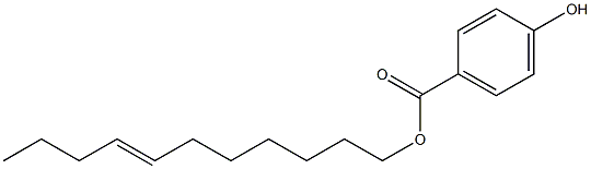 4-Hydroxybenzoic acid 7-undecenyl ester,,结构式