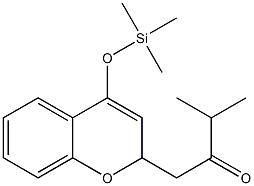 2-(3-Methyl-2-oxobutyl)-4-(trimethylsilyloxy)-2H-1-benzopyran Structure