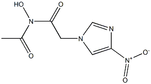 4-Nitro-1H-imidazole-1-acetohydroxamic acid acetyl ester 结构式